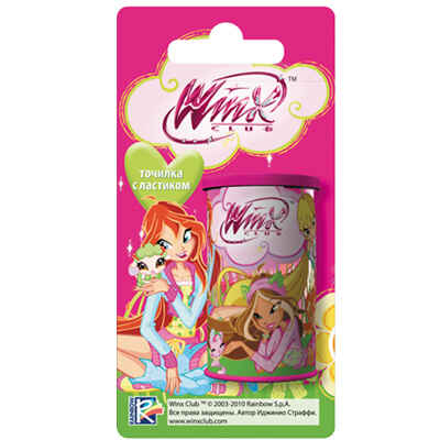 Точилка 2654-2/WP 1отв. пласт. контейнер блист.<5T> TM Winx (36/324), производитель СервисТорг, ISBN 692-9-68822-546-5№ 1
