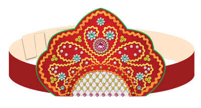 МА-15054 Маска-ободок. Кокошник (уф-лак), производитель Сфера ТЦ , ISBN 463-0-11202-939-0№ 1