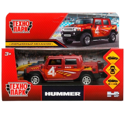 Пикап Hummer H2 красный, 12 см., арт. HUM2PICKUP-12SRT-RD, производитель Симбат, ISBN 468-0-10798-149-3№ 1