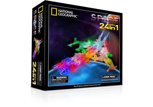 Laser Pegs Набор 24 в 1. Космос, арт. NG 400, производитель Laser Pegs (Лазер Пегс), ISBN 81-0-69002-054-3, № 1