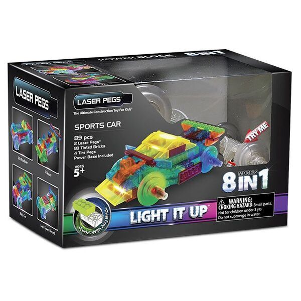 Laser Pegs Набор 8 в 1. Энергоблок Машина, арт. PB1410B, производитель Laser Pegs (Лазер Пегс), ISBN 81-0-69002-118-2, № 1
