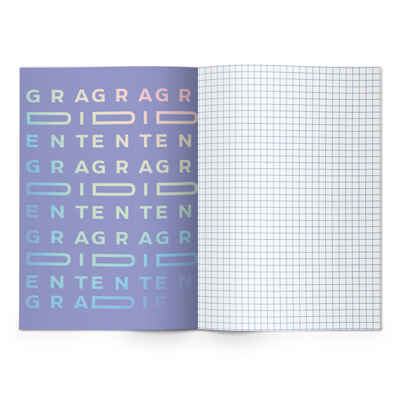 Тетрадь 80 л. клетка. А4 Lorex gradient fusion, арт. LXCBCLA4-GF, производитель ФАРМ, ISBN 460-2-72316-397-8№ 3