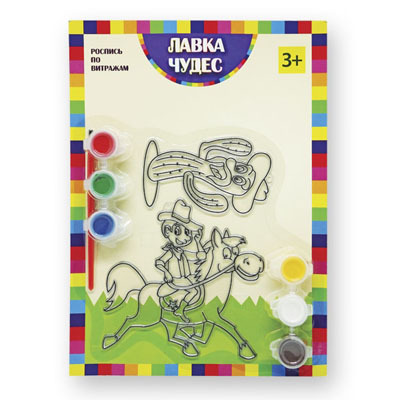 Набор для росписи витража &quot;Дикий запад&quot;/24, Витражи, производитель Veld Co., ISBN 469-0-40105-132-7, № 1