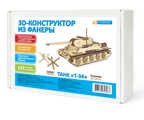 3Д конструктор из фанеры Танк &quot;Т-34&quot;, производитель IQ FORMAT (АйКью Формат), ISBN 462-7-13065-696-7, № 1