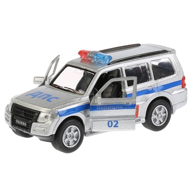 Машина металлическая Технопарк MITSUBISHI PAJERO полиция и мотоцикл на прицепе, арт. 4690590159958, производитель Симбат, ISBN 469-0-59015-995-8 № 4