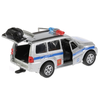 Машина металлическая Технопарк MITSUBISHI PAJERO полиция и мотоцикл на прицепе, арт. 4690590159958, производитель Симбат, ISBN 469-0-59015-995-8 № 5