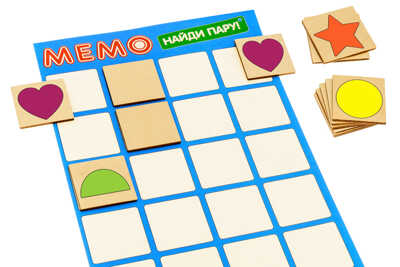 Мемо. Найди пару! Формы и цвета (24 фишки), арт. Д577а, производитель АНДАНТЕ, ISBN 466-5-30476-016-4№ 2