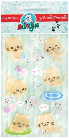 Воздушные наклейки кошки., производитель Липуня, ISBN 462-0-75141-004-8№ 1