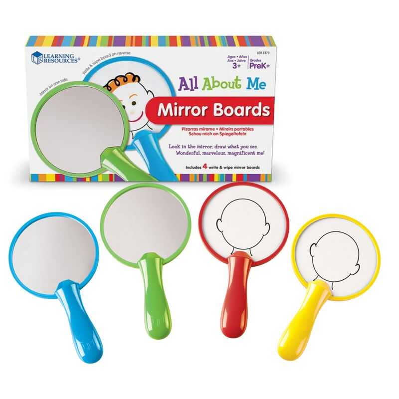 LER3373 Развивающая игра "Пиши и стирай. Зеркало Эмоций" (4 элемента), производитель Learning Resources, ISBN 765-0-23833-737-4, № 1