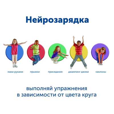 LER4360/5 Коврики для нейроигр &quot;Цветные круги&quot; (5 элементов), производитель Learning Resources, ISBN 200-7-36722-885-4№ 2