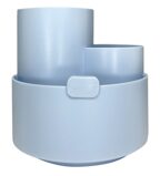 Подставка для канцтоваров, голубая, LOREX KIDS вращающ. 3 отд. 160х105х115 мм, пластик с наклейками, производитель ФАРМ, ISBN 460-2-72317-499-8, № 2