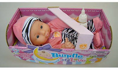 МАЛЫШ 28СМ Б/О СМЕЕТСЯ 3 ВИДА В КАРТ. КРОВАТКЕ, производитель BONITA DOLLS (Бонита Долс), ISBN 871-3-83217-665-3, № 1