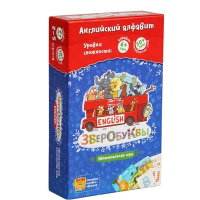 Банда умников. Настольная игра Зверобуквы English арт. УМ043 /16, производитель Банда умников, ISBN 462-3-72140-173-2 № 5