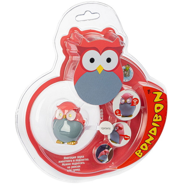 Фигурка СОВА со светом и звуком, Ребятам о Зверятах , арт. ВВ4736, производитель Bondibon (Бондибон), ISBN 489-5-13604-728-1, № 1