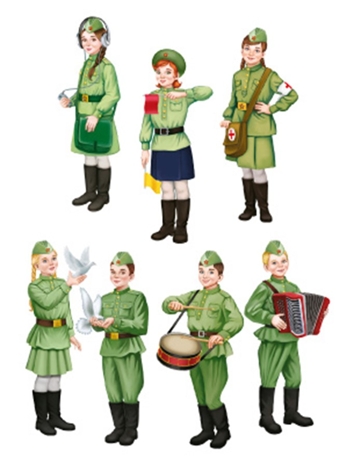 КФМ-15667 Комплект вырубных мини-плакатов со скотчем Защитники Родины (7 шт. в компл.), производитель Сфера ТЦ , ISBN 463-0-11203-984-9 № 1