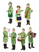 КФМ-15667 Комплект вырубных мини-плакатов со скотчем Защитники Родины (7 шт. в компл.), производитель Сфера ТЦ , ISBN 463-0-11203-984-9, № 1