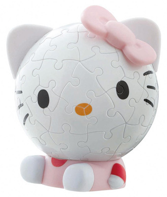 114160/844579 Паззл-шар Hello Kitty Big Face. 60 эл. (8 в дисплее), производитель Ravensburger, ISBN 400-5-55611-416-0, № 1
