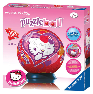 116058 Паззл-шар Hello Kitty. 108 эл., производитель Ravensburger, ISBN 400-5-55611-605-8, № 1