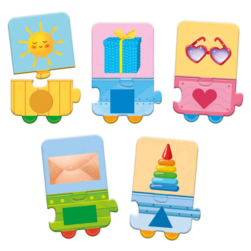 Макси-пазлы. Паровозик. Простые формы. 20 деталей, производитель ГЕОДОМ , ISBN 460-7-17745-897-7, № 2