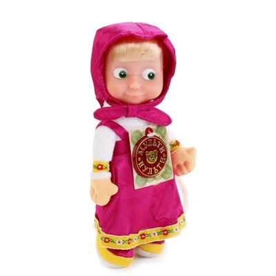 Мягкая игрушка Мульти-пульти Маша пласт. лицо (м/ф Маша и Медведь) муз. чип в пак. 22см, производитель Симбат, ISBN 469-0-59000-902-4№ 6