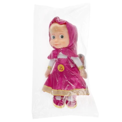 Мягкая игрушка Мульти-пульти Маша пласт. лицо (м/ф Маша и Медведь) муз. чип в пак. 29см, производитель Симбат, ISBN 469-0-59000-903-1№ 7