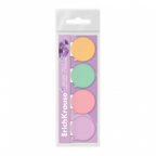 Клейкие закладки бумажные Pastel  Bloom, 31х45 мм, 80 листов, 4 цвета, арт. 61564, производитель ErichKrause® (Эрих Краузе), ISBN 404-1-48561-564-4, № 1