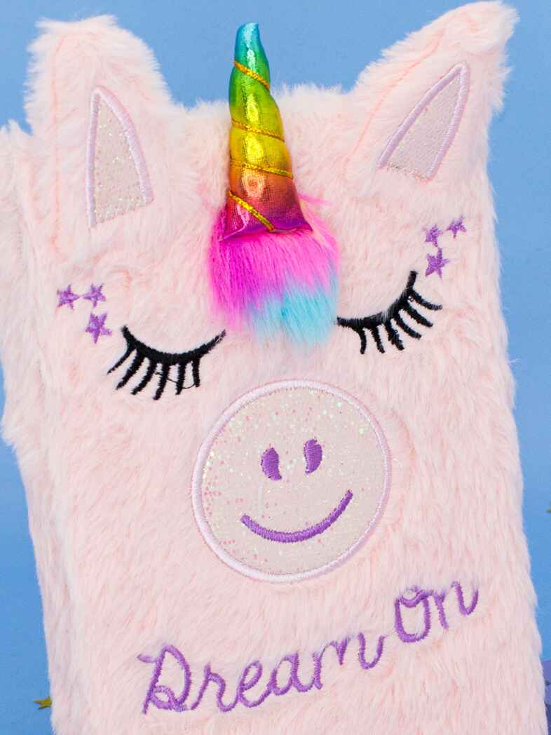 Блокнот плюшевый Единорог Warm Dreams формат А5 розовый, арт. MM11091, производитель МихиМихи, ISBN 693-2-80011-091-4, № 4