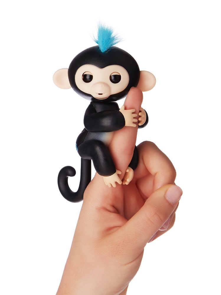 Fingerlings Интерактивная обезьянка Финн (черная) 12 см, арт. 3701A, производитель WowWee (ВауВи), ISBN 77-1-17113-701-6, № 2