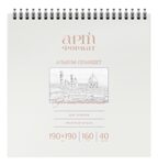 Альбом д/зарисовок 40 л. 190х190 мм греб. АРТформат мел. карт., ВД-лак, с жест. подложкой офс. 160 г/м2, арт. AF13-063-03, производитель ФАРМ, ISBN 460-2-72309-192-9, № 1
