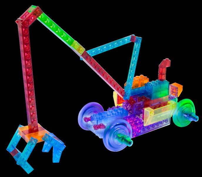 Laser Pegs Набор 8 в 1. Энергоблок Бульдозер, арт. PB1420B, производитель Laser Pegs (Лазер Пегс), ISBN 81-0-69002-100-7, № 9