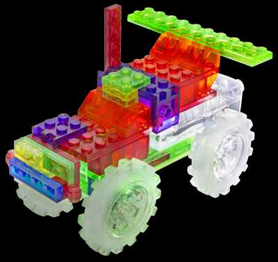 Laser Pegs Набор 6 в 1. Гигантский грузовик, арт. ZD110B, производитель Laser Pegs (Лазер Пегс), ISBN 81-0-69002-066-6№ 4