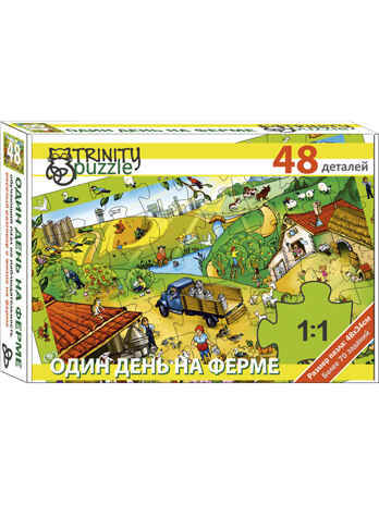 Один день на ферме Пазл 500*350мм
, арт. Т820, производитель Trinity puzzle, ISBN 460-3-78386-820-9№ 1