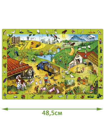 Один день на ферме Пазл 500*350мм
, арт. Т820, производитель Trinity puzzle, ISBN 460-3-78386-820-9№ 2