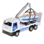 Машины металлическая Технопарк Камаз Эвакуатор Полиция и лодка, арт. 4690590148099, производитель Симбат, ISBN 469-0-59014-809-9, № 2