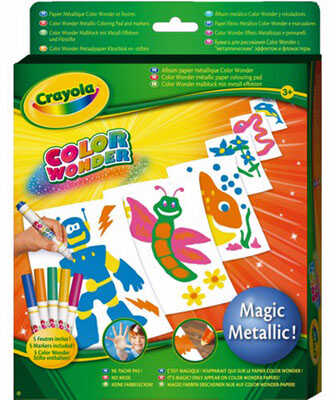 Бумага для рисования Color Wonder c  металлическим эффектом, производитель Crayola, ISBN 502-5-12355-525-6№ 1