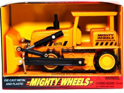 Строительная техника Бульдозер 12см., производитель Mighty Wheels, ISBN 004-4-27878-118-6, № 1