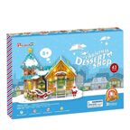 3D Пазл с LED-подсветкой Рождественская кондитерская, 43 детали, арт. P649h, производитель Cubicfun, ISBN 694-4-58820-649-9, № 2