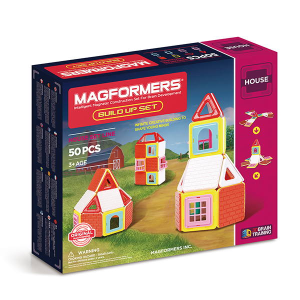 Магнитный конструктор Magformers Build Up Set, арт. 705003, производитель Magformers (Магформерс), ISBN 880-9-13436-946-3, № 1
