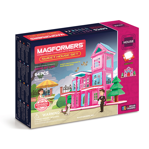 Магнитный конструктор Magformers Sweet House Set, арт. 705001, производитель Magformers (Магформерс), ISBN 880-9-13436-942-5, № 1