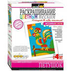 Роспись цв. песком Петушок, производитель Стеллар, ISBN 460-7-03326-114-7, № 1