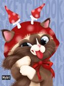 MyArt. MeowBook Скетчбук. Котик в шапке, производитель Проф-Пресс , ISBN 462-0-12977-970-8, № 1