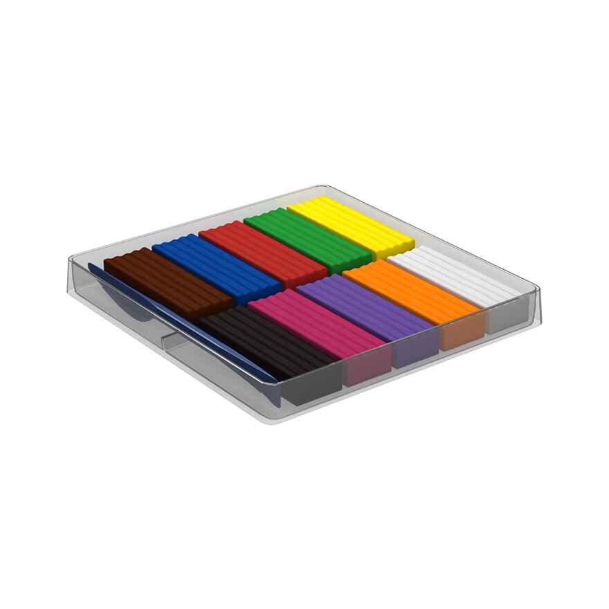 Классический пластилин ArtBerry с Алоэ Вера 10 цветов со стеком, 180г, арт. 41762, производитель ErichKrause® (Эрих Краузе), ISBN 464-0-02093-120-3, № 2