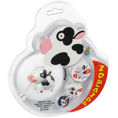 Фигурка КОРОВА со светом и звуком, Ребятам о Зверятах , арт. ВВ4739, производитель Bondibon (Бондибон), ISBN 489-5-13604-731-1№ 1