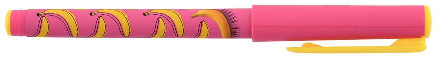Ручка масляная BANANA MANIA, Double Soft, круглый прорезиненный корпус, резиновый грип, синяя, арт. LXOPDS-BM1, производитель ФАРМ, ISBN 460-2-72314-567-7, № 1