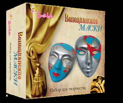Венецианские маски, арт. 2019, производитель SANTA LUCIA (САНТА ЛЮЧИЯ), ISBN 462-3-72136-785-4№ 1