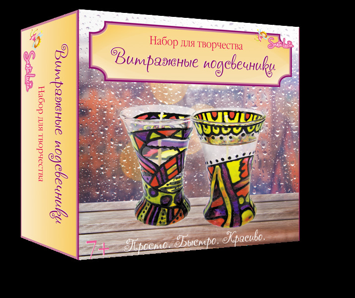 Витражные подсвечники, арт. 2022, производитель SANTA LUCIA (САНТА ЛЮЧИЯ), ISBN 462-3-72136-788-5, № 1