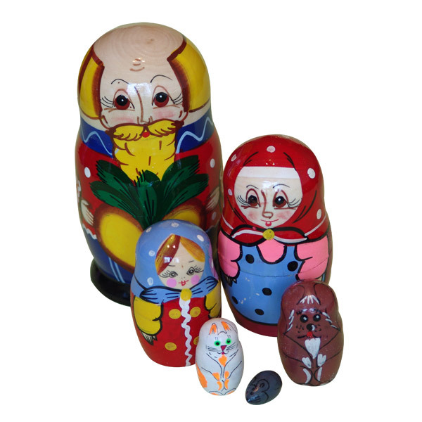 Матрешка &quot;Сказка &quot;Репка&quot;, производитель RNToys (РНТойс), ISBN 260-0-00008-274-7, № 1