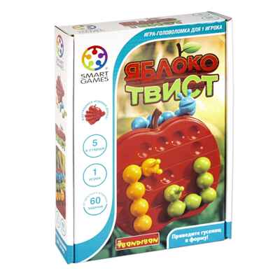 Логическая игра Яблоко твист, арт. ВВ5264, производитель Bondibon (Бондибон), ISBN 489-5-13605-224-7 № 1