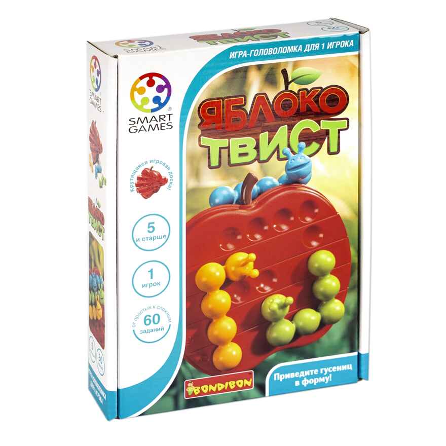 Логическая игра Яблоко твист, арт. ВВ5264, производитель Bondibon (Бондибон), ISBN 489-5-13605-224-7, № 1