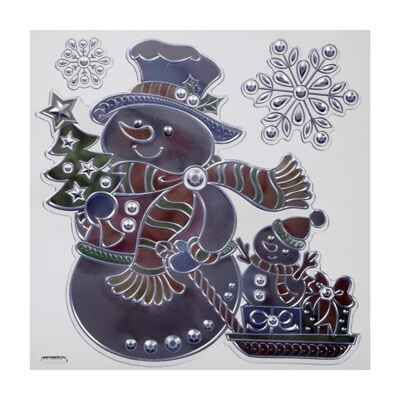 Набор наклеек Decor Снеговик с подарками 18х23 см, арт. 50884, производитель ErichKrause® (Эрих Краузе), ISBN 404-1-48550-884-7№ 2